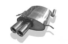 FOX Sportauspuff Mercedes C-Klasse Sportcoupé CL203, 2.0l 2.3l, Endrohr 2x76mm