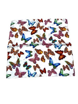 Susan Daniels Womens Small Butterfly Scarf Rectangle 17  X 17 