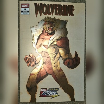 1 2025 Wolverine 8 NM MX FOIL Panini Variant Sabretooth Bengus Marvel VS Capcom