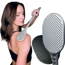 The Ultimate Back Scratcher, Scalp Massager, 18" Fixed Handle, Gray