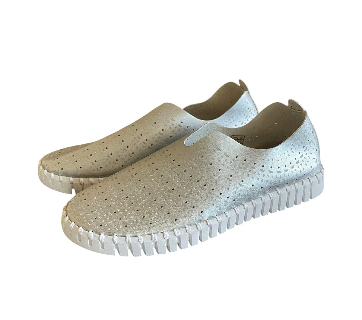 Ilse Jacobsen Platform Tulip Shoe In Silver - Shady And Katie - Shady And Katie