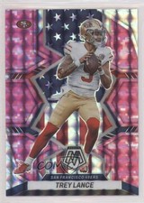 2022 Panini Mosaic National Pride Pink Camo Mosaic Prizm Trey Lance #269 0i76