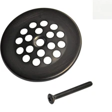Rust-Resistant Oil Rubbed Bronze Bath Drain Strainer, 2-7/8 Inch, Easy Install