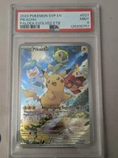 Pikachu Paldea Evolved Etb Pokemon Black Star Promo SVP027 PSA 9