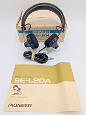 Vintage Pioneer Audiophile Open Back Headphones Model SE-L20A TESTED  