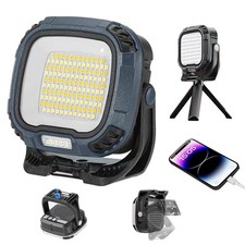 LED Work Light Rechargeable Magnetic Work Lights 2500LM Waterproof Folding Po...