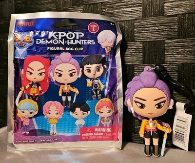 Official Netflix K-POP Demon Hunters ~ Figural Bag Clip ~ Rumi ~ NEW Opened Pkg