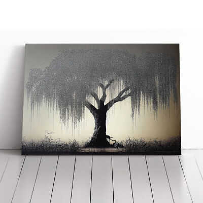 エルテ Erte「Willow Tree」シルクスクリーン 10号大 サイン Supreme Weeping Willow Tree Canvas Wall Art Print Framed Picture