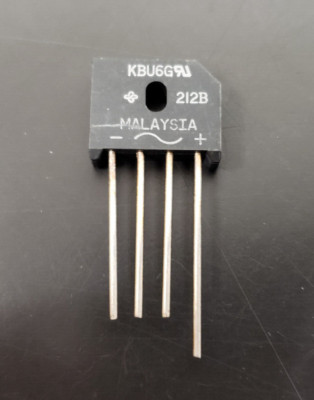 KBU6G KBU6 400V 6A Single Phase Bridge Rectifier - 29 Pcs
