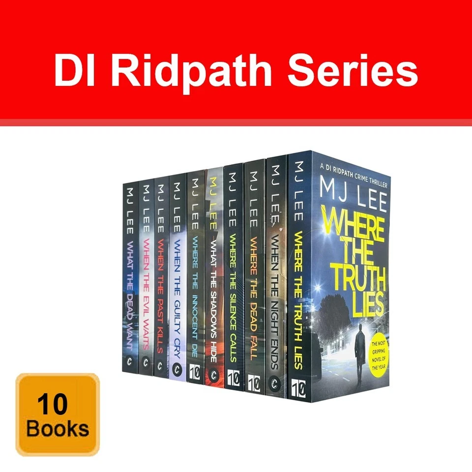 DI Ridpath Crime Thriller Series 10 Books Collection Set by M J Lee NEW Pack