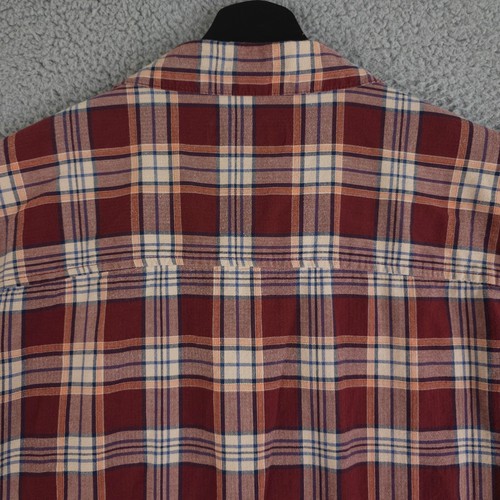 Columbia Shirt Mens Large Red Plaid Hardy Ridge Long Sleeve Button Up Casual - 第 10/11 張圖片
