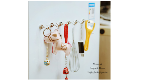 Magnetic Hooks Heavy Duty Earth Refrigerator Extra Strong Curtain Grill 10 Pack - Picture 7 of 8