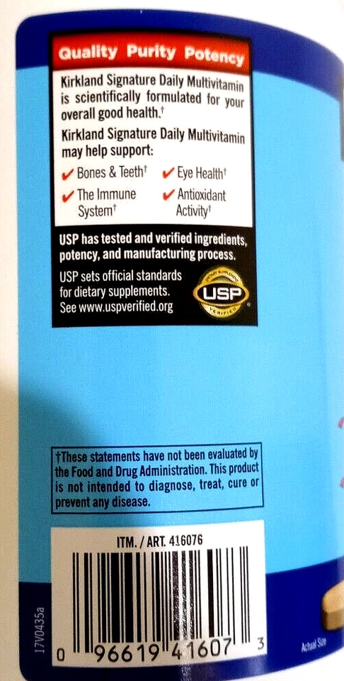Kirkland Signature Daily Multi 500 comprimidos CADUCIDAD 07/2026 Foto 4 de 4