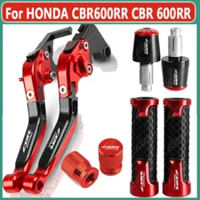 4Pcs CNC Handle Grips Cap Brake Clutch Levers Set For HONDA CBR600RR CBR 600RR 