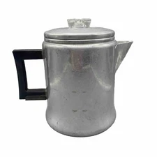 VTG 7 CUP ALUMINUM COFFEE POT CAMP STOVE TOP PERCOLATOR CAMPFIRE ENTERPRISE