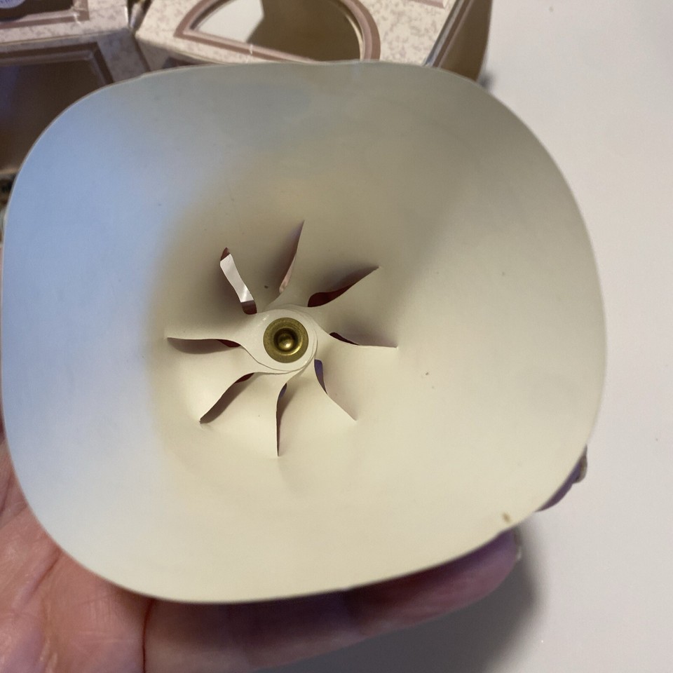 Lot of 2 Vintage Spin Shade For Electric Candle Lamps and Christmas