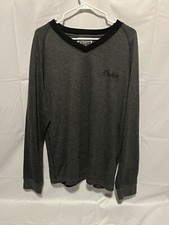 Indian Motorcycle Sweater V Neck Size L Gray Embroidered