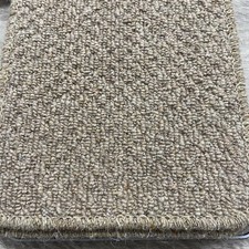 Wool Loop Broadloom Carpet Structured Weave Stone Wool Pile £14.99 M/2 4&5m Wide