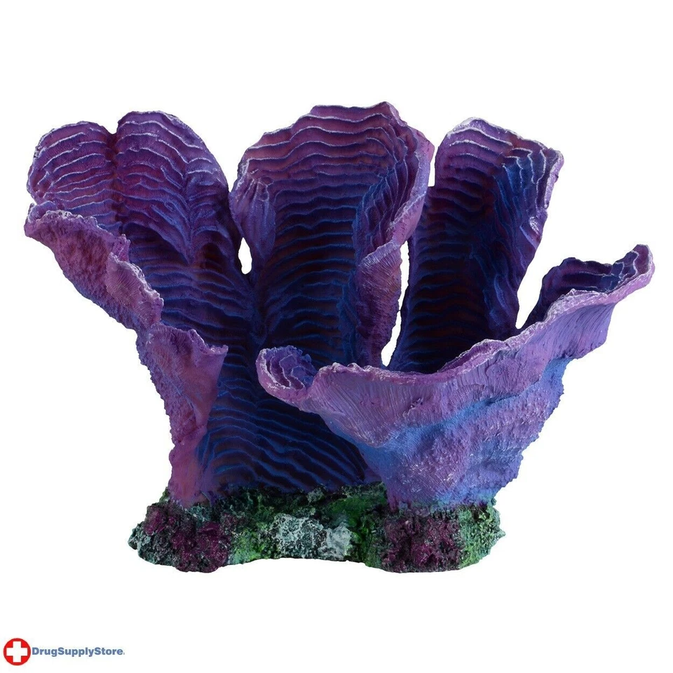 UNDERWATER TREASURES RA Blue Candy Coral Decoration 9.25" x 7" x 6"