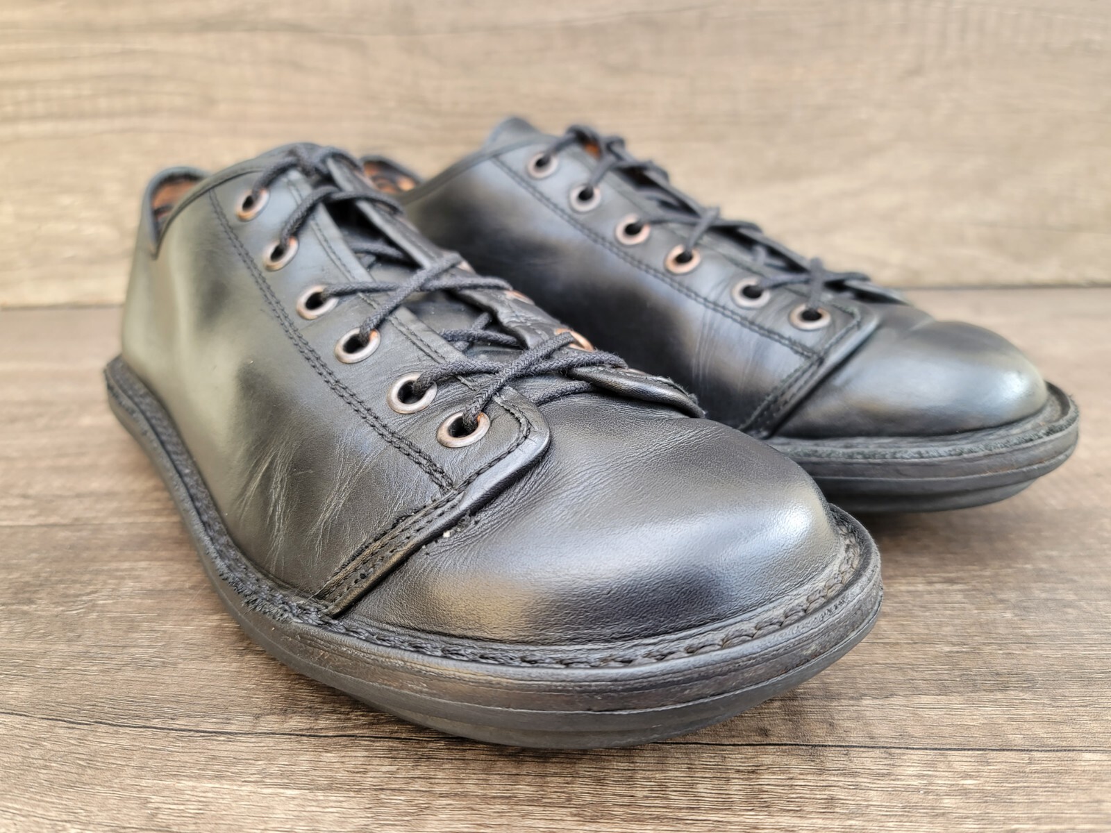 Trippen Men's Black Leather Lace up Shoes Sz 43 US 10. eBay