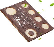 Tequila Shot Board Tequila Gifts for Women Men Shot Glasses Holder Serving Tray 