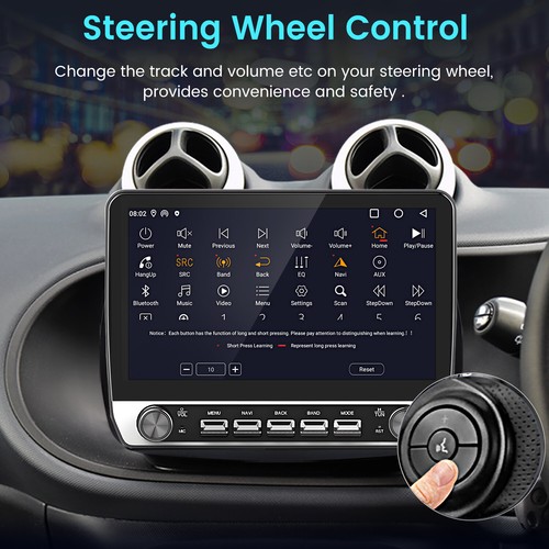 For Smart ForTwo 453 2015-2019 10.1" Carplay Android13 Car Radio Stereo GPS NAVI - Picture 7 of 18