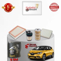 Set Service 4 Filter Und ÖL Renault Scenic IV 1.6 DCI 118KW 160CV Von 2016->