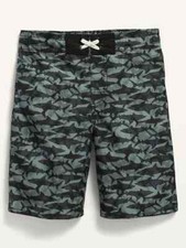 NWT Old Navy Boys Swim Trunks swimsuit Board Shorts sharks XS 5 5T