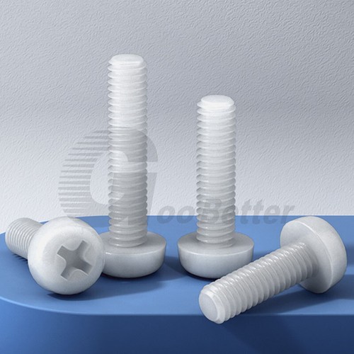 M2 M2.5 Machine Screw Phillips Round Pan Head White Nylon / Black Nylon Screw - Picture 8 of 11