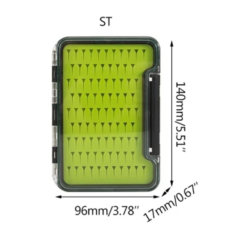 AU Waterproof Fly Box Silicone Fly Storage Box Fishing Accessories (L