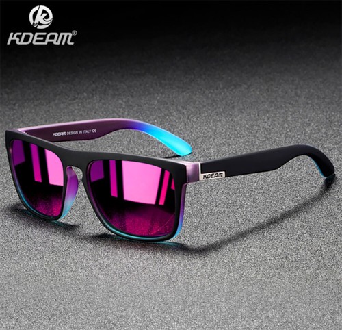 Lunettes de soleil polarisées KDEAM homme femme carrées conduite en plein air pêche NEUVES - Photo 2/44
