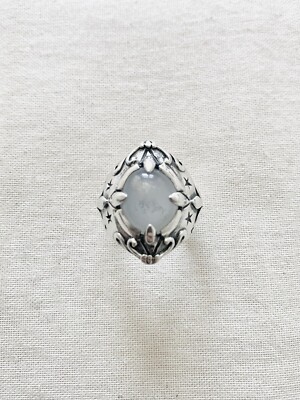 The Great Frog Decorative Moonstone Setting Ring (size P) (RRP