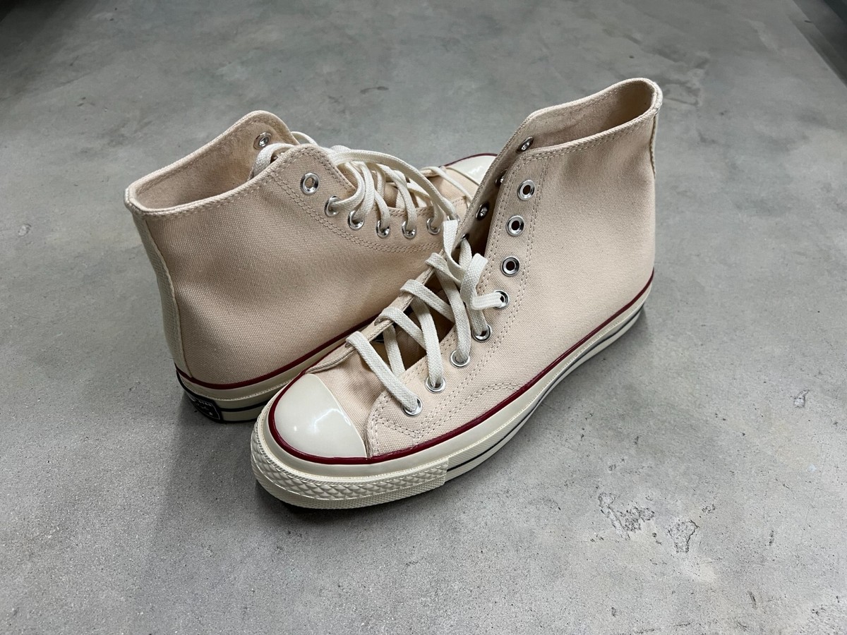 Parchment Garnet Egret Converse Chuck 70 Hi Sneakers In Parchment Trainers  Converse Chuck 70 High Parchment-Garnet-Egret