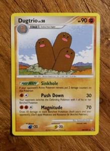 Pokemon Platinum 2009 Dugtrio 24/127 Near Mint
