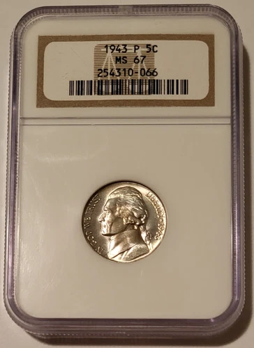 NGC 1943 P Jefferson Silver Nickel MS67 (B)