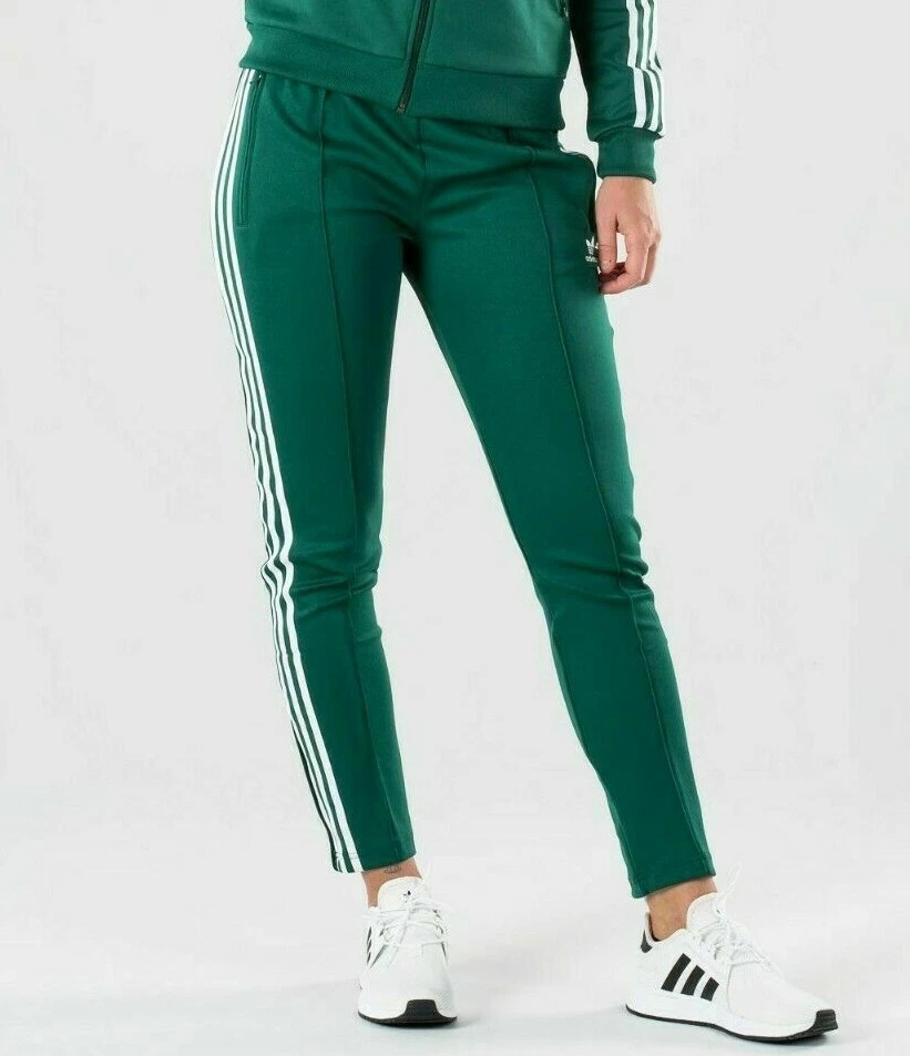 SMALL adidas OG Women\'s AdiColor SST TRACK PANTS COLLEGIATE GREEN LAST1 |  eBay