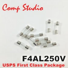 20pcs/lot 4A 250V Fast Blow Fuse 4 Amp Glass Tube Fuse F4AL250V 5x20mm 
