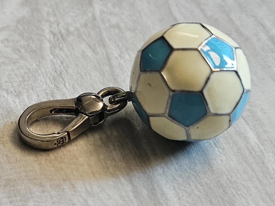 ❤Juicy Couture Enamel Soccer Ball Charm Silver Tone Juicy League Vintage - Image 4 of 4
