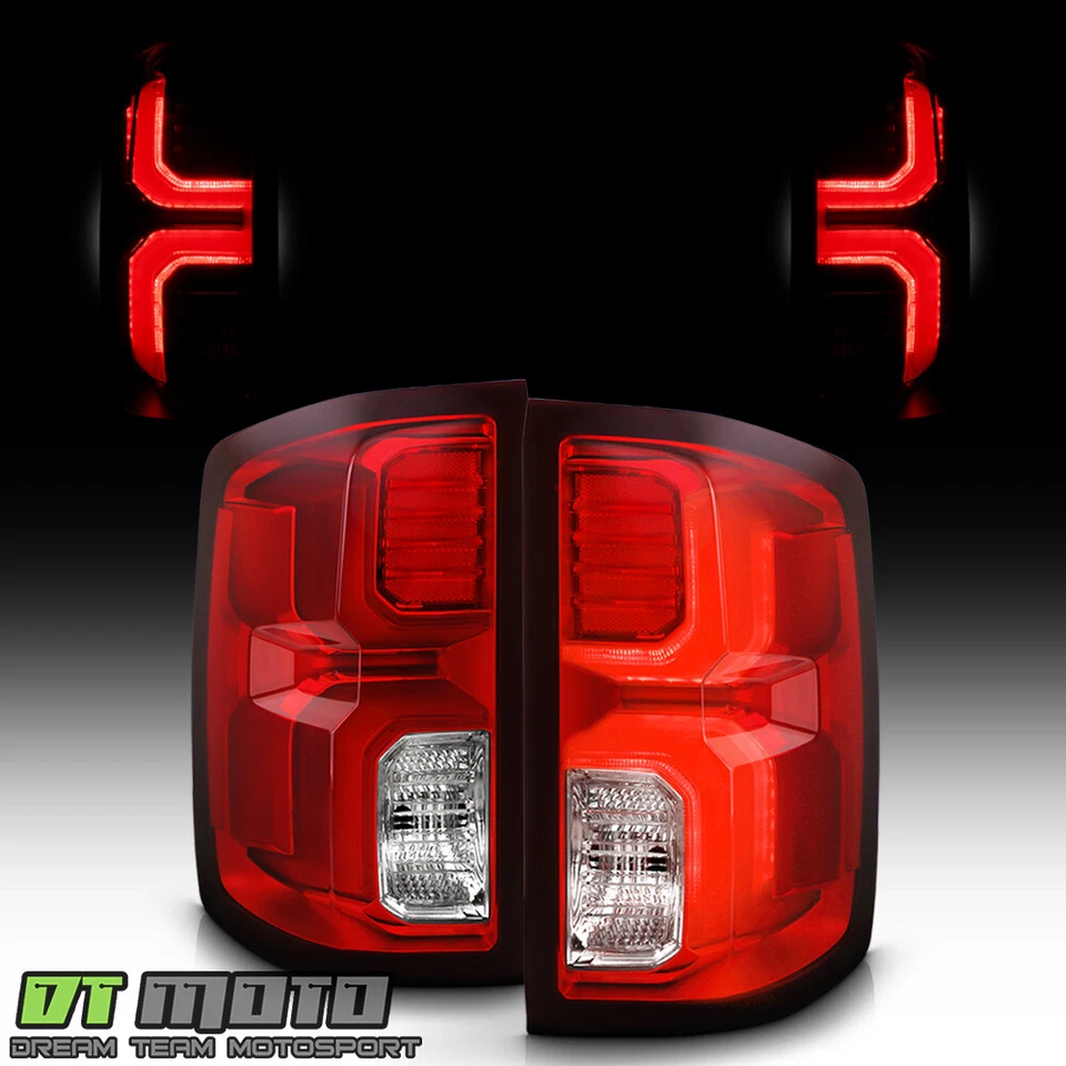 Luces traseras LED lámparas para Chevy Silverado 1500 2014-2018 [actualización incandescente] Foto 2 de 4