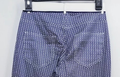 GOLFINO Printed Stretch Slim Capri Pants, Womens Sz 2, XXS, Blue, NEW, NH3106 - Bild 5 von 10