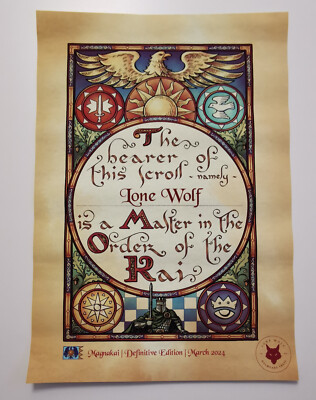 Solitär Wolf Spielbuch - Lone Wolf Magnakai Series Scroll