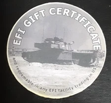 1EFI25D  BRITHISH  EFI  1st Print  25 Cents  Pog  from 2004  not AAFES