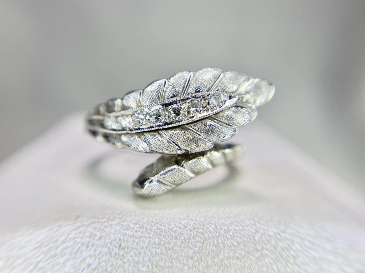 Diamond 2024 feather ring