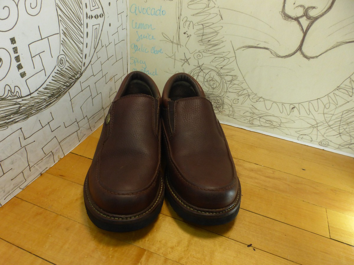 Cabelas Brown Leather Loafers Men display picture 3