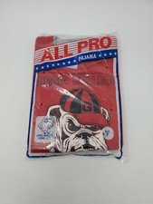 Deadstock All Pro Georgia Bulldogs 1980s Single stitch Boys Vintage Pajamas 80s