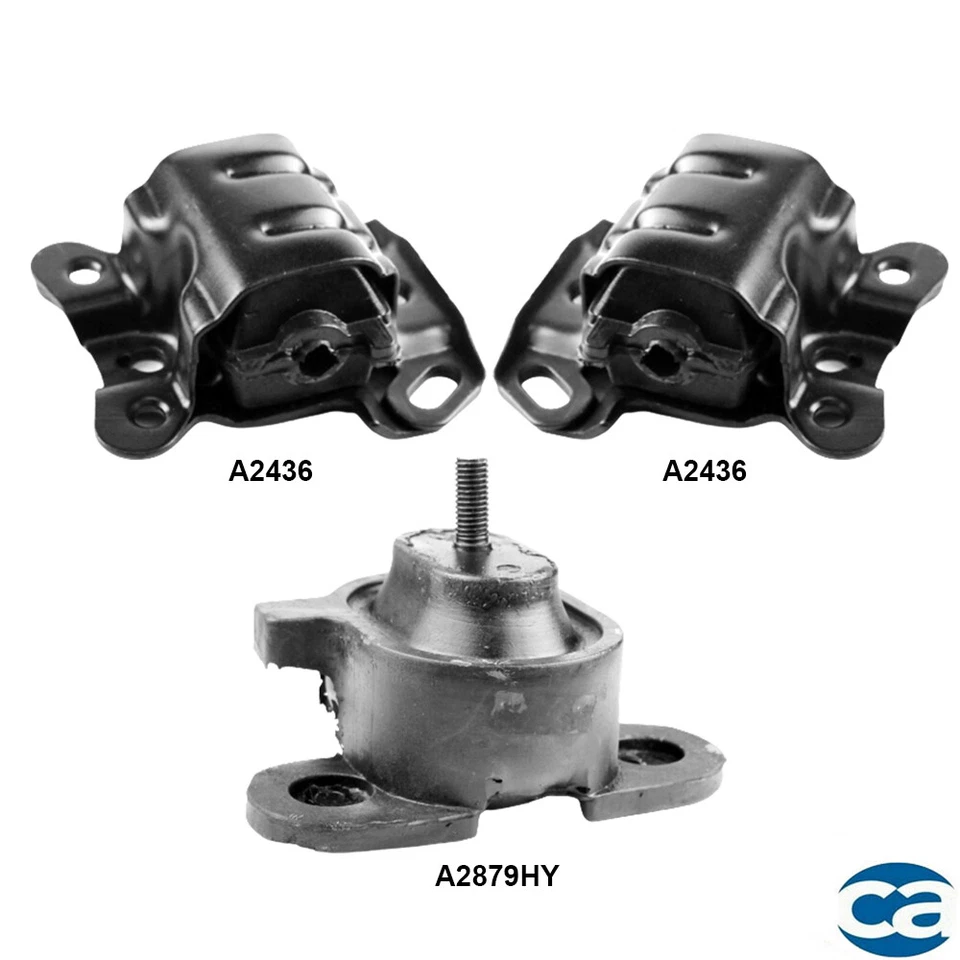 Engine Mounts & Transmission Mount 3Pcs For Chevrolet Astro 05-94 4.3L RWD Auto - Image 4 of 4