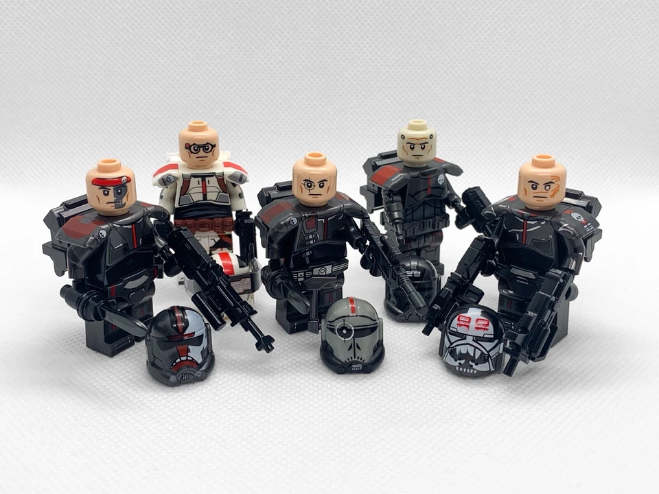 Lego Star Wars Bad Batch Clone Force 99 Crosshair, Wrecker, Hunter, Tech & Echo - Image 2 of 4