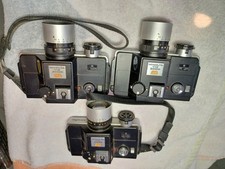 3 MINOLTA 110 ZOOM SLR CAMERAS AS IS FOR PARTS OR REPAIR