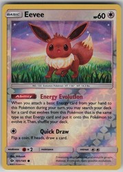 Eevee 101/149 Sun & Moon Base Set Reverse Holo Common Pokémon TCG