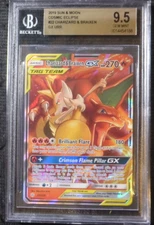 2019 Pokemon Cosmic Eclipse Charizard Braixen 22/236 BGS 9.5 ~Better than PSA 10